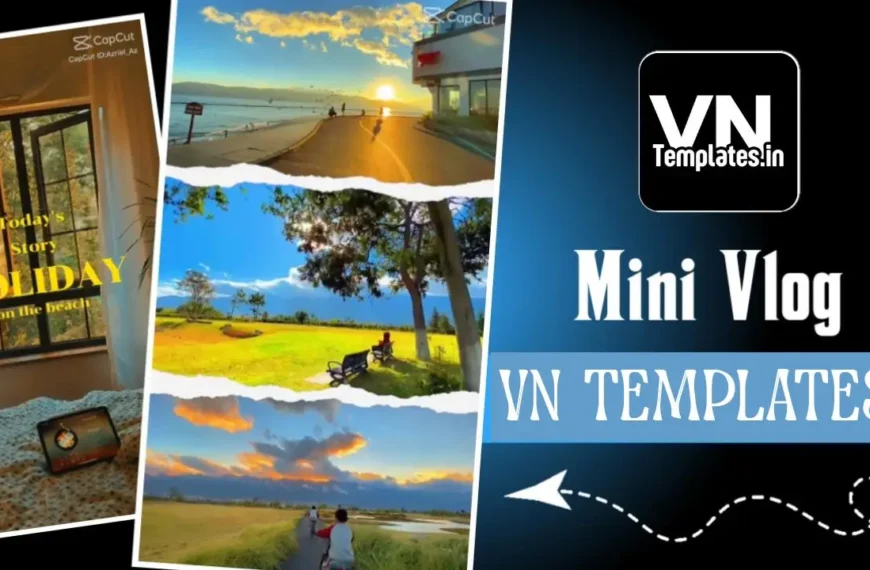 Mini Vlog Template Free Download VN Code for Reels with QR Codes
