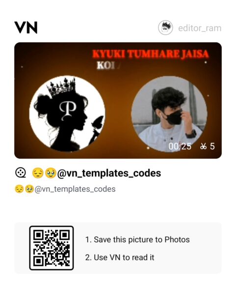 VN Slow Motion Template with QR Codes 2025 VN Template