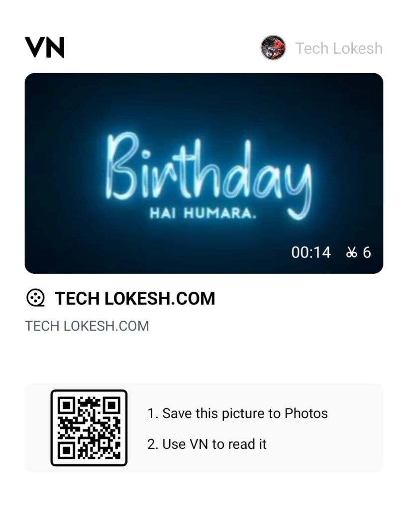 VN Birthday Templates QR Codes 2025