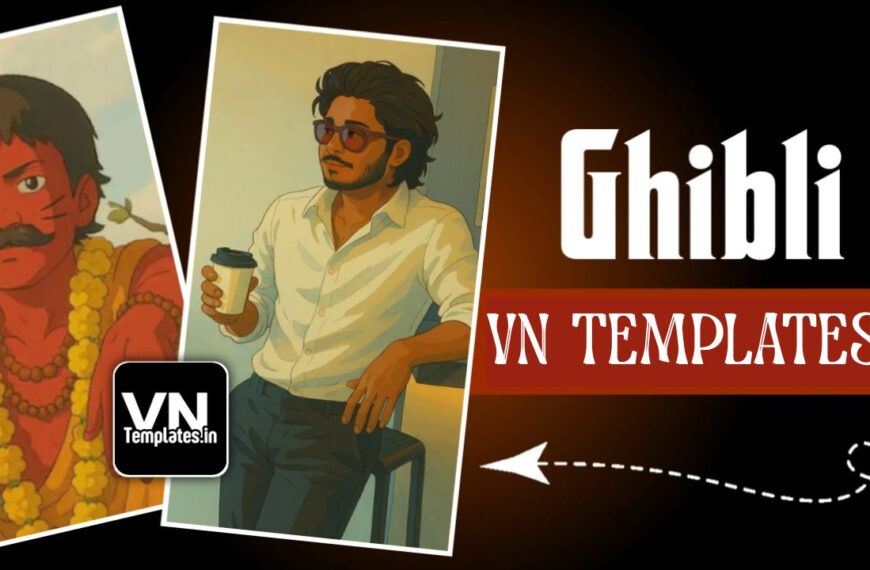 Ghibli Art VN Template QR Code for Reels with VN Code